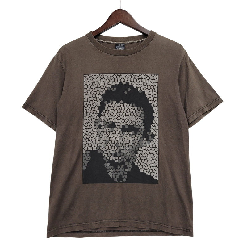 【中古品】【メンズ】 NUMBER (N)INE ナンバーナイン 00’S MOSAIC FACE モザイクフェイス S S TEE ショートスリーブ Tシャツ トップス 半袖 140-260727-ya-10-izu サイズ：2 カラー：ブラウン 万代Net店