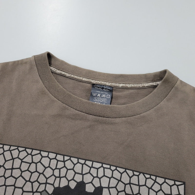 【中古品】【メンズ】 NUMBER (N)INE ナンバーナイン 00’S MOSAIC FACE モザイクフェイス S S TEE ショートスリーブ Tシャツ トップス 半袖 140-260727-ya-10-izu サイズ：2 カラー：ブラウン 万代Net店
