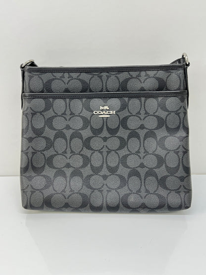 【中古品】【レディース】 COACH コーチ SIG ZIP FILE XBODY F29210 シグネチャー ジップファイル クロスボディ カバン ショルダーバッグ 180-260815-kk-14-hon カラー：グレー 万代Net店