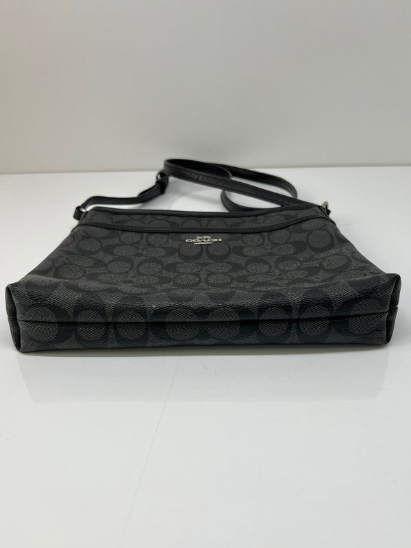【中古品】【レディース】 COACH コーチ SIG ZIP FILE XBODY F29210 シグネチャー ジップファイル クロスボディ カバン ショルダーバッグ 180-260815-kk-14-hon カラー：グレー 万代Net店