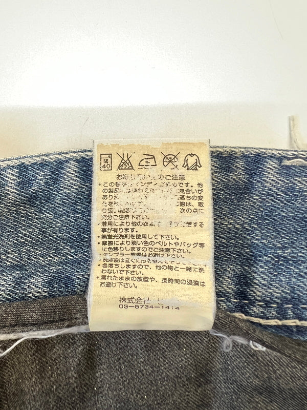 【中古品】【メンズ】 VANQUISH ヴァンキッシュ × MURDER LICENSE マーダーライセンス 110-131-2013-001 CRASH DENIM PANTS クラッシュ デニムパンツ ボトムス 158-261002-AS-51-hon カラー：ブルー 万代Net店