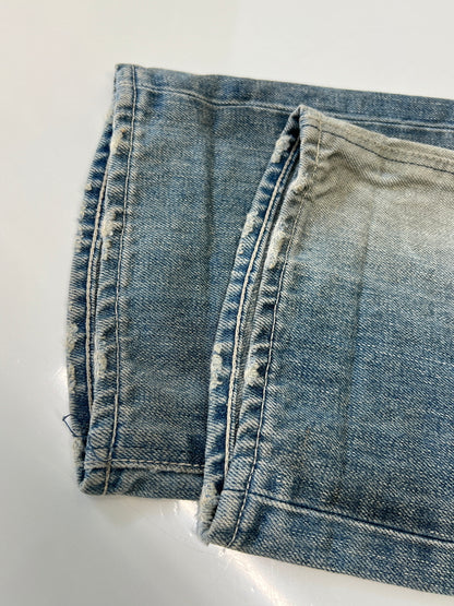 【中古品】【メンズ】 VANQUISH ヴァンキッシュ × MURDER LICENSE マーダーライセンス 110-131-2013-001 CRASH DENIM PANTS クラッシュ デニムパンツ ボトムス 158-261002-AS-51-hon カラー：ブルー 万代Net店