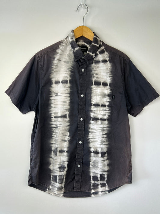 【現状渡し品】【メンズ】 Supreme シュプリーム 12SS TIE DYE SHIRT タイダイシャツ 半袖 トップス 149-260801-kk-23-hon サイズ：M カラー：BLACK 万代Net店