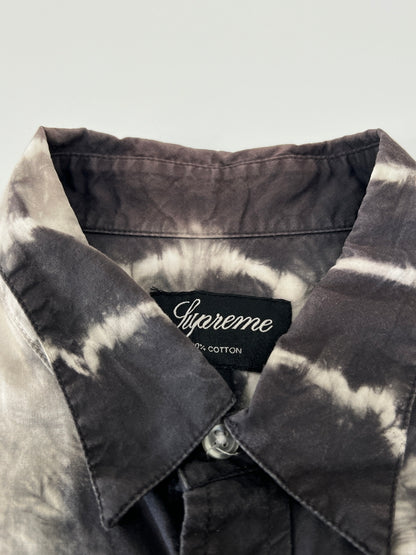 【現状渡し品】【メンズ】 Supreme シュプリーム 12SS TIE DYE SHIRT タイダイシャツ 半袖 トップス 149-260801-kk-23-hon サイズ：M カラー：BLACK 万代Net店