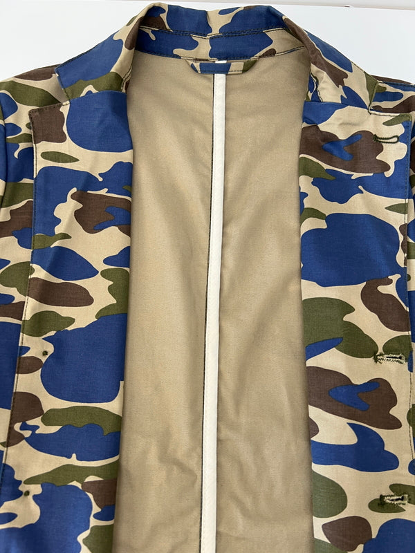 【中古品】【メンズ】 Carhartt WIP カーハートダブリューアイピー Sid Blazer Camo Mitchell 1015007 シドブレザーカモミッチェル アウター 147-260809-SH-06-hon サイズ：M カラー：ブルーカモフラージュ 万代Net店