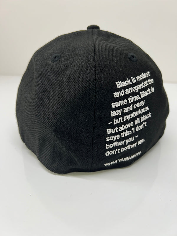 【中古美品】【メンズ】 YOHJI YAMAMOTO POUR HOMME ヨウジヤマモトプールオム × NEW ERA ニューエラ BASEBALL CAP HZ-Ｈ92-976 RP5950 YY REARLOGO HM 140-260704-kk-05-hon サイズ：7 3/8 カラー：BLACK 万代Net店