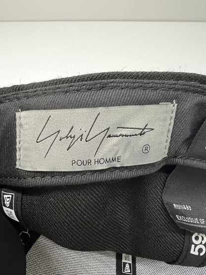【中古美品】【メンズ】 YOHJI YAMAMOTO POUR HOMME ヨウジヤマモトプールオム × NEW ERA ニューエラ BASEBALL CAP HZ-Ｈ92-976 RP5950 YY REARLOGO HM 140-260704-kk-05-hon サイズ：7 3/8 カラー：BLACK 万代Net店