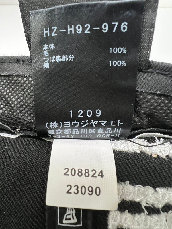 【中古美品】【メンズ】 YOHJI YAMAMOTO POUR HOMME ヨウジヤマモトプールオム × NEW ERA ニューエラ BASEBALL CAP HZ-Ｈ92-976 RP5950 YY REARLOGO HM 140-260704-kk-05-hon サイズ：7 3/8 カラー：BLACK 万代Net店
