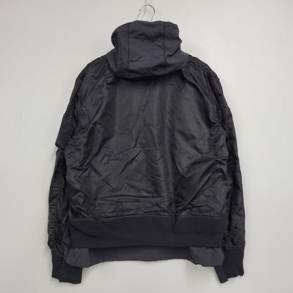 【中古品】【メンズ】 NIKE ナイキ × SACAI サカイ NRG LAYERED BOMBER JACKET CZ4697-010 ボンバージャケット 140-260829-as-19-izu サイズ：S カラー：ブラック 万代Net店