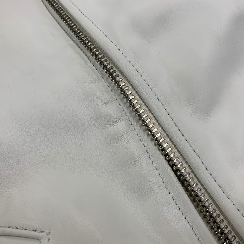 【中古品】【メンズ】 SCHOTT ショット × RON HERMAN ロンハーマン 7469 LEATHER MA-1 レザー ジャケット アウター 141-260904-kh-06-izu サイズ：S カラー：ホワイト 万代Net店