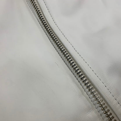 【中古品】【メンズ】 SCHOTT ショット × RON HERMAN ロンハーマン 7469 LEATHER MA-1 レザー ジャケット アウター 141-260904-kh-06-izu サイズ：S カラー：ホワイト 万代Net店