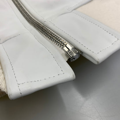 【中古品】【メンズ】 SCHOTT ショット × RON HERMAN ロンハーマン 7469 LEATHER MA-1 レザー ジャケット アウター 141-260904-kh-06-izu サイズ：S カラー：ホワイト 万代Net店