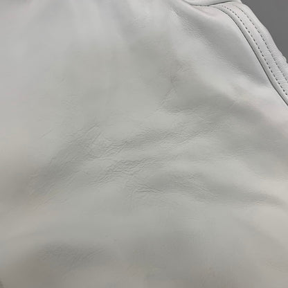 【中古品】【メンズ】 SCHOTT ショット × RON HERMAN ロンハーマン 7469 LEATHER MA-1 レザー ジャケット アウター 141-260904-kh-06-izu サイズ：S カラー：ホワイト 万代Net店