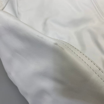 【中古品】【メンズ】 SCHOTT ショット × RON HERMAN ロンハーマン 7469 LEATHER MA-1 レザー ジャケット アウター 141-260904-kh-06-izu サイズ：S カラー：ホワイト 万代Net店