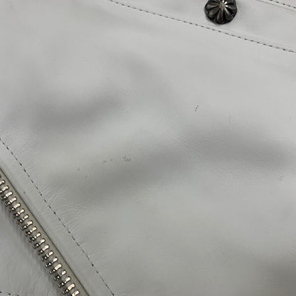 【中古品】【メンズ】 SCHOTT ショット × RON HERMAN ロンハーマン 7469 LEATHER MA-1 レザー ジャケット アウター 141-260904-kh-06-izu サイズ：S カラー：ホワイト 万代Net店
