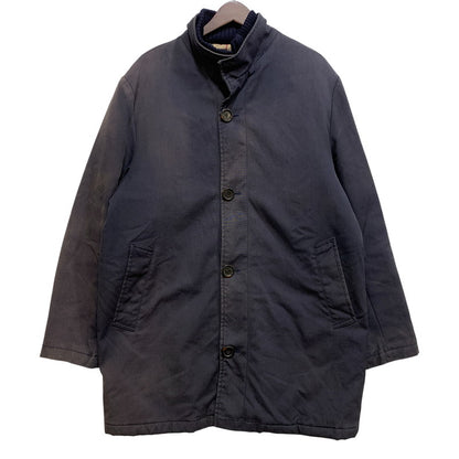 【現状渡し品】【メンズ】 BURBERRY LONDON バーバリー ロンドン RIB COLLAR MEDIUM COAT リブカラー ミディアム コート アウター 146-260726-kh-19-izu サイズ：52 カラー：ネイビー 万代Net店