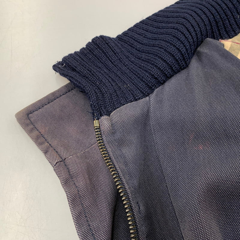 【現状渡し品】【メンズ】 BURBERRY LONDON バーバリー ロンドン RIB COLLAR MEDIUM COAT リブカラー ミディアム コート アウター 146-260726-kh-19-izu サイズ：52 カラー：ネイビー 万代Net店