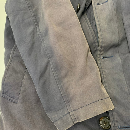 【現状渡し品】【メンズ】 BURBERRY LONDON バーバリー ロンドン RIB COLLAR MEDIUM COAT リブカラー ミディアム コート アウター 146-260726-kh-19-izu サイズ：52 カラー：ネイビー 万代Net店