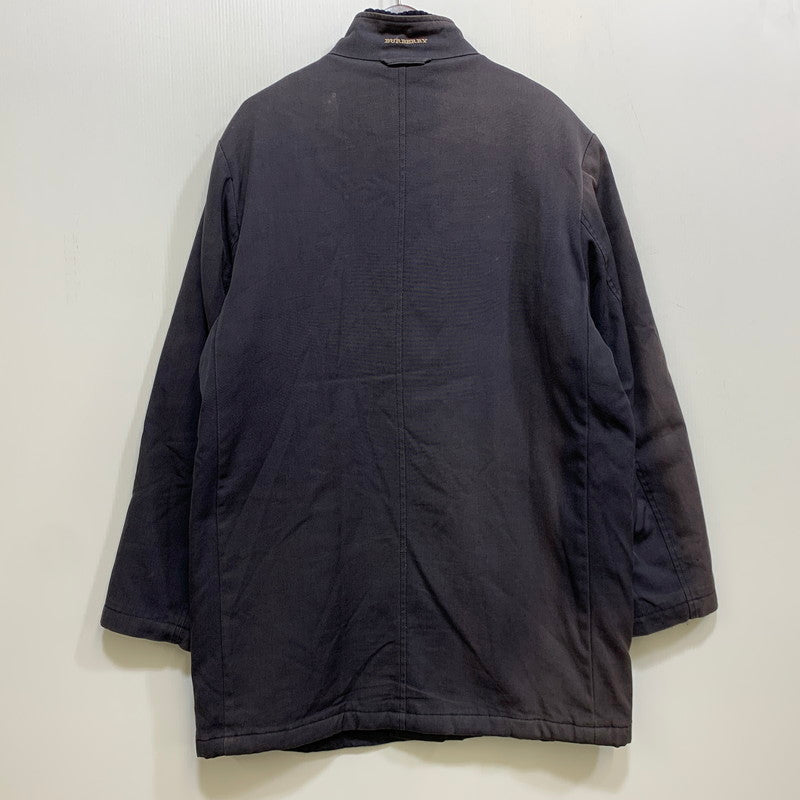 【現状渡し品】【メンズ】 BURBERRY LONDON バーバリー ロンドン RIB COLLAR MEDIUM COAT リブカラー ミディアム コート アウター 146-260726-kh-19-izu サイズ：52 カラー：ネイビー 万代Net店
