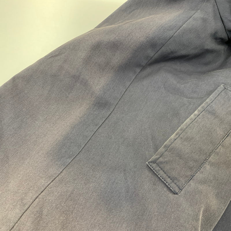 【現状渡し品】【メンズ】 BURBERRY LONDON バーバリー ロンドン RIB COLLAR MEDIUM COAT リブカラー ミディアム コート アウター 146-260726-kh-19-izu サイズ：52 カラー：ネイビー 万代Net店