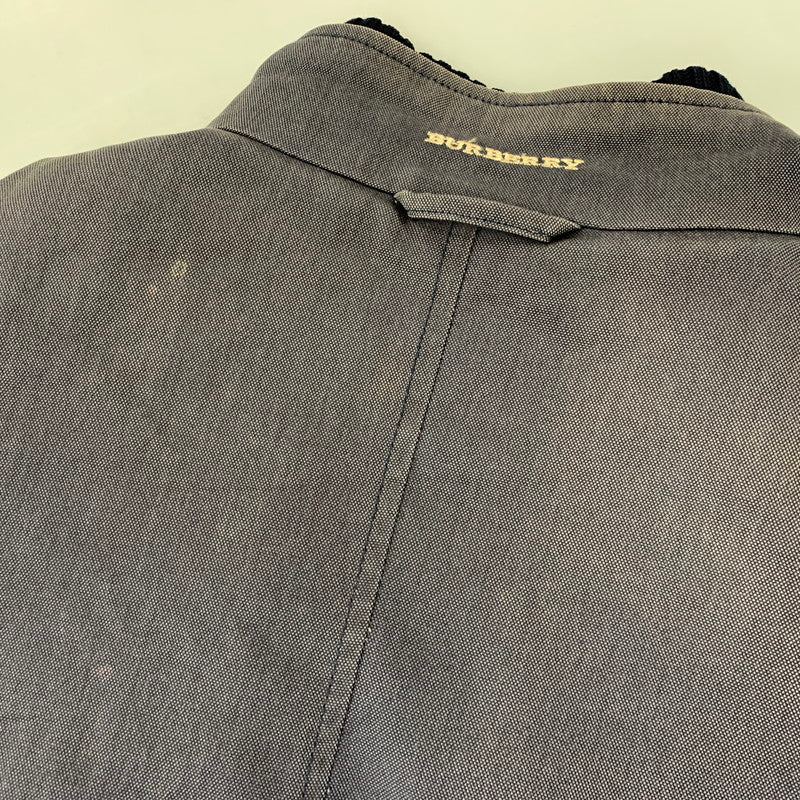 【現状渡し品】【メンズ】 BURBERRY LONDON バーバリー ロンドン RIB COLLAR MEDIUM COAT リブカラー ミディアム コート アウター 146-260726-kh-19-izu サイズ：52 カラー：ネイビー 万代Net店