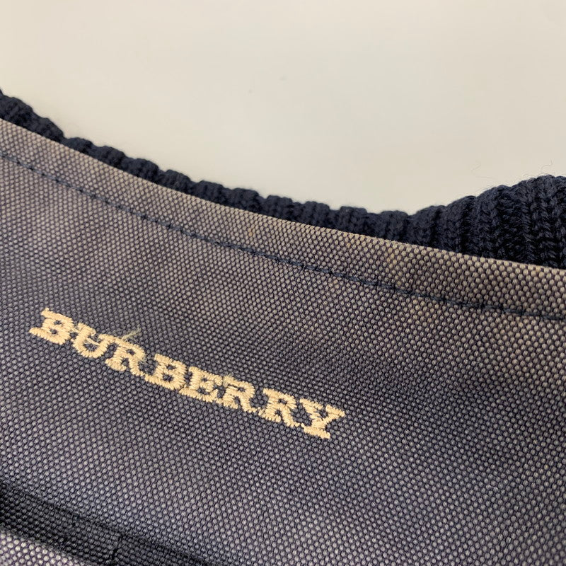 【現状渡し品】【メンズ】 BURBERRY LONDON バーバリー ロンドン RIB COLLAR MEDIUM COAT リブカラー ミディアム コート アウター 146-260726-kh-19-izu サイズ：52 カラー：ネイビー 万代Net店
