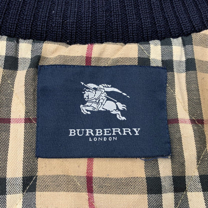 【現状渡し品】【メンズ】 BURBERRY LONDON バーバリー ロンドン RIB COLLAR MEDIUM COAT リブカラー ミディアム コート アウター 146-260726-kh-19-izu サイズ：52 カラー：ネイビー 万代Net店