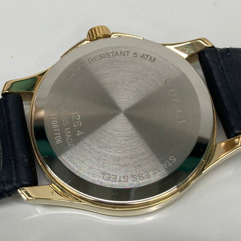 【中古品】【メンズ】 GUCCI グッチ G-TIMELESS DIAMANTE YA1264027 タイムレス ディアマンテ クォーツ 腕時計 197-260804-kk-18-hon カラー：ゴールド/ブラック 万代Net店