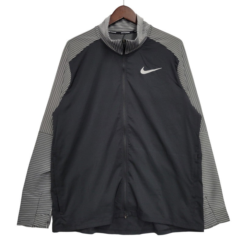 【中古品】【メンズ】 NIKE ナイキ CU5398-010 ELEMENT FUTURE FAST HYBRID RUNNING TOP エレメント フューチャー ファスト ハイブリッド ランニング トップ　長袖 148-260726-yn-07-izu サイズ：XL カラー：ブラック×ホワイト 万代Net店