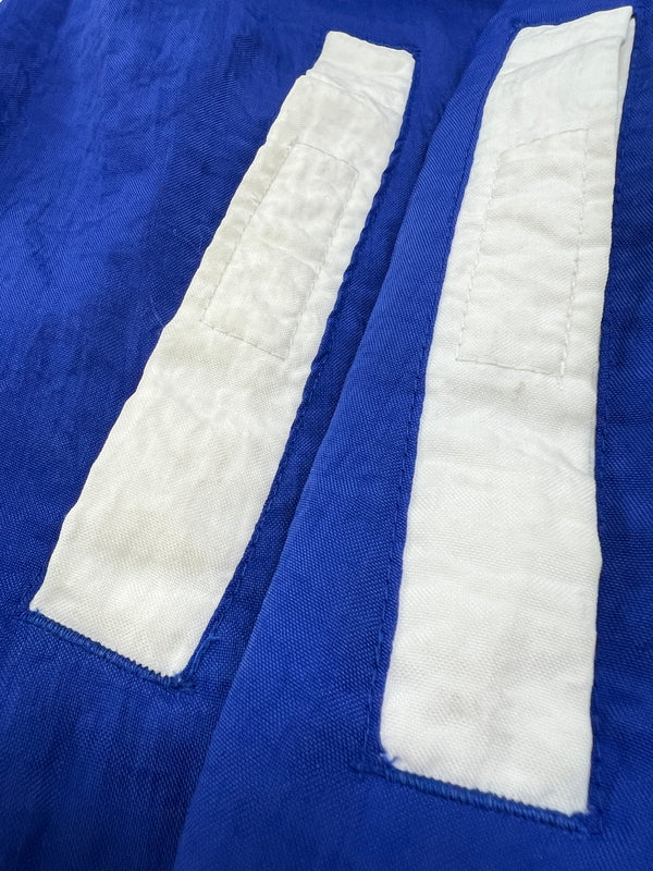 【中古品】【メンズ】 adidas アディダス 90's NYLON JACKET VINTAGE 90年代 ナイロンジャケット ライトアウター 銀タグ ヴィンテージ 148-260803-kk-14-hon サイズ：L カラー：ブルー/グリーン 万代Net店
