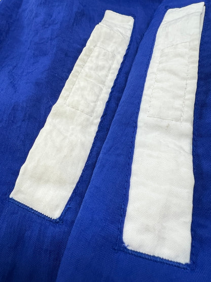 【中古品】【メンズ】 adidas アディダス 90's NYLON JACKET VINTAGE 90年代 ナイロンジャケット ライトアウター 銀タグ ヴィンテージ 148-260803-kk-14-hon サイズ：L カラー：ブルー/グリーン 万代Net店
