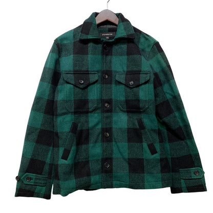 【中古品】【メンズ】 JACKROSE ジャックローズ BUFFALO CHECK JACKET 210609J バッファローチェックジャケット 145-260818-as-26-izu サイズ：3 カラー：グリーン×ブラック 万代Net店