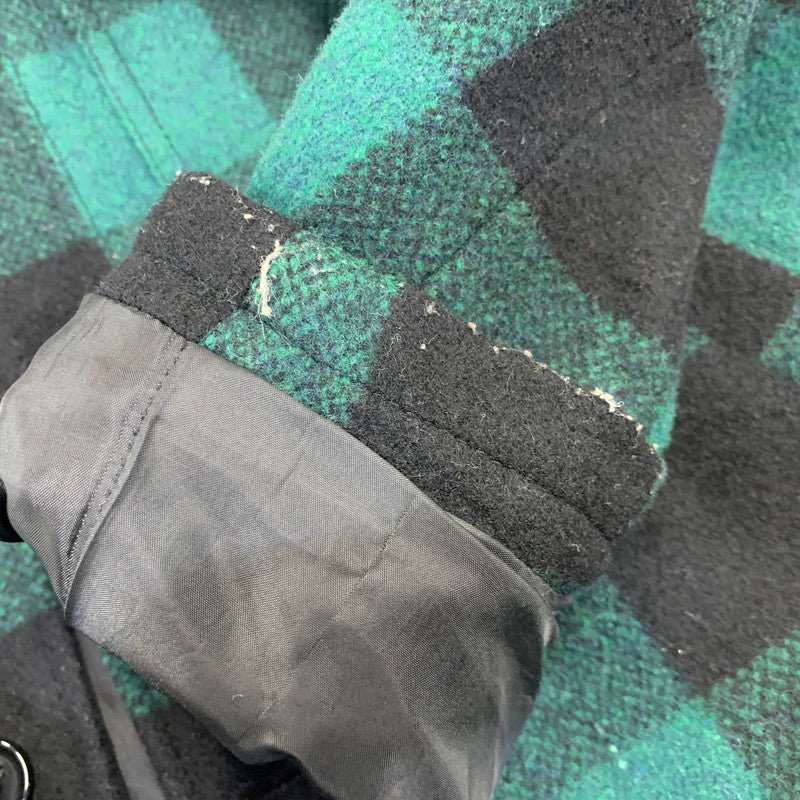 【中古品】【メンズ】 JACKROSE ジャックローズ BUFFALO CHECK JACKET 210609J バッファローチェックジャケット 145-260818-as-26-izu サイズ：3 カラー：グリーン×ブラック 万代Net店