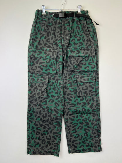 【中古品】【メンズ】 XLARGE エクストララージ EASY CUSTOM CARGO PANTS 101234031013 レオパード イージー カスタム カーゴ パンツ ボトムス 153-260808-SH-13-hon サイズ：S カラー：グリーン/グレー 万代Net店