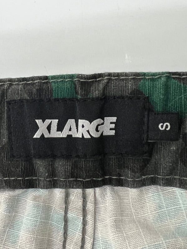 【中古品】【メンズ】 XLARGE エクストララージ EASY CUSTOM CARGO PANTS 101234031013 レオパード イージー カスタム カーゴ パンツ ボトムス 153-260808-SH-13-hon サイズ：S カラー：グリーン/グレー 万代Net店