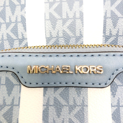【中古美品】【レディース】 MICHAEL KORS マイケルコース JAYCEE MEDIUM ZIP POCKET BACKPACK 35S2G8TB2V ジェイシー ミディアム ジップポケット バックパック リュック カバン 188-260808-kk-09-hon カラー：ライトブルー 万代Net店