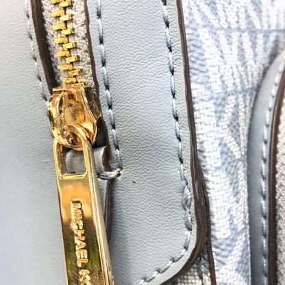 【中古美品】【レディース】 MICHAEL KORS マイケルコース JAYCEE MEDIUM ZIP POCKET BACKPACK 35S2G8TB2V ジェイシー ミディアム ジップポケット バックパック リュック カバン 188-260808-kk-09-hon カラー：ライトブルー 万代Net店