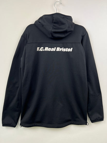 【中古品】【メンズ】 F.C.R.B. エフシーアールビー 18AW POLARTEC FLEECE ZIP UP GAITER HOODY FCRB-189036 ポーラーテック フリース ジップアップ ゲイターフーディー ライトアウター ジャケット 142-260628-kk-10-hon サイズ：L カラー：ブラック 万代Net店