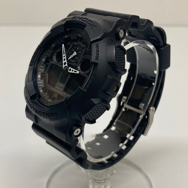 【中古品】【メンズ】 CASIO カシオ G-SHOCK ANALOG-DIGITAL GA-100 SERIES GA-100-1A1JF ジーショック アナデジ クォーツ 腕時計 197-260804-kk-08-hon カラー：ブラック 万代Net店