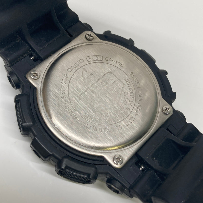 【中古品】【メンズ】 CASIO カシオ G-SHOCK ANALOG-DIGITAL GA-100 SERIES GA-100-1A1JF ジーショック アナデジ クォーツ 腕時計 197-260804-kk-08-hon カラー：ブラック 万代Net店