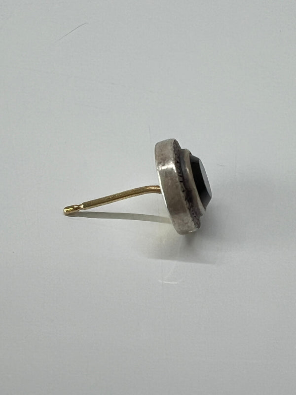 【中古品】【メンズ】 GARNI ガルニ ROUND STONE PIERCE GP22043 ラウンドストーン ピアス アクセサリー 193-260801-kk-29-hon カラー：SILVER 万代Net店