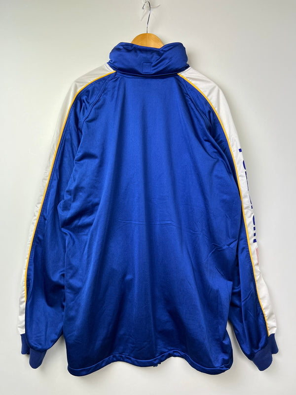 【中古品】【メンズ】 POLO SPORT RALPH LAUREN ポロスポーツ ラルフローレン 90's HOODED TRACK JACKET 90年代 フーデッド トラックジャケット ライトアウター ジャージ 147-260803-kk-10-hon サイズ：XXL カラー：ブルー 万代Net店
