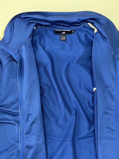 【中古品】【メンズ】 POLO SPORT RALPH LAUREN ポロスポーツ ラルフローレン 90's HOODED TRACK JACKET 90年代 フーデッド トラックジャケット ライトアウター ジャージ 147-260803-kk-10-hon サイズ：XXL カラー：ブルー 万代Net店