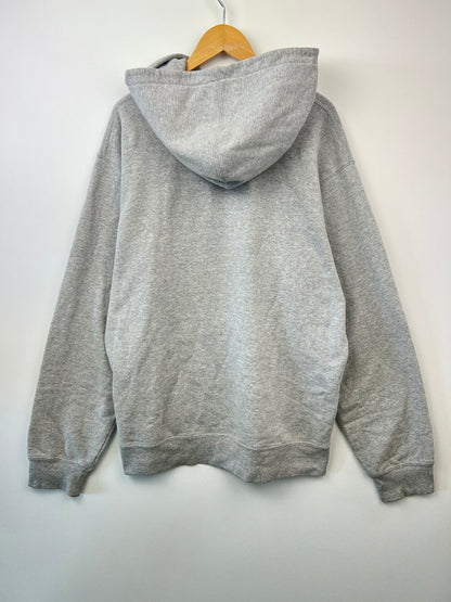 【中古品】【メンズ】 Supreme シュプリーム 19SS TAG LOGO HOODED SWEATSHIRT タグ ロゴ フーデッドスウェットシャツ トップス プルオーバーパーカー フーディー 149-260705-kk-08-hon サイズ：XL カラー：グレー 万代Net店