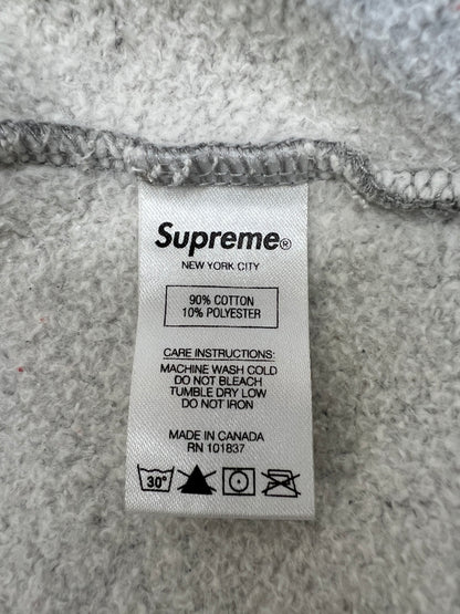 【中古品】【メンズ】 Supreme シュプリーム 19SS TAG LOGO HOODED SWEATSHIRT タグ ロゴ フーデッドスウェットシャツ トップス プルオーバーパーカー フーディー 149-260705-kk-08-hon サイズ：XL カラー：グレー 万代Net店