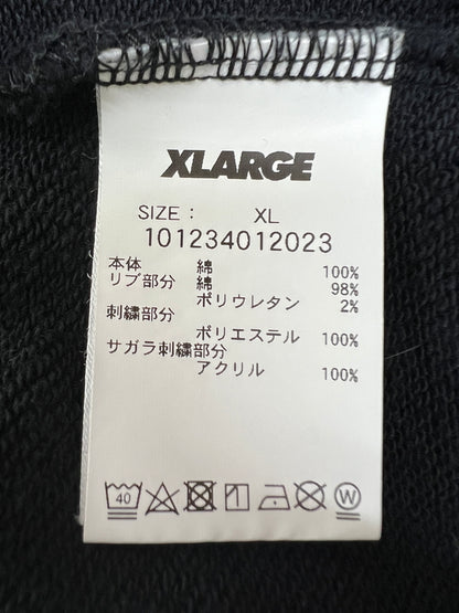 【中古品】【メンズ】 XLARGE エクストララージ 23AW XL 91 HOODED SWEATSHIRT 101234012023 XL91 フーデッドスウェットシャツ トップス プルオーバーフーディー パーカー 142-260628-kk-11-hon サイズ：XL カラー：ブラック 万代Net店