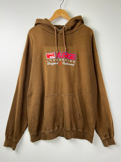 【中古品】【メンズ】 XLARGE エクストララージ INC HOODED SWEATSHIRT 101234012014 アイエヌシー フーデッドスウェットシャツ トップス プルオーバーパーカー 142-260803-kk-11-hon サイズ：XL カラー：ブラウン 万代Net店