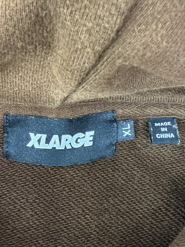 【中古品】【メンズ】 XLARGE エクストララージ INC HOODED SWEATSHIRT 101234012014 アイエヌシー フーデッドスウェットシャツ トップス プルオーバーパーカー 142-260803-kk-11-hon サイズ：XL カラー：ブラウン 万代Net店