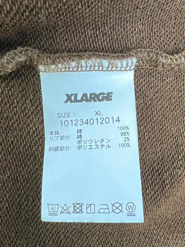 【中古品】【メンズ】 XLARGE エクストララージ INC HOODED SWEATSHIRT 101234012014 アイエヌシー フーデッドスウェットシャツ トップス プルオーバーパーカー 142-260803-kk-11-hon サイズ：XL カラー：ブラウン 万代Net店