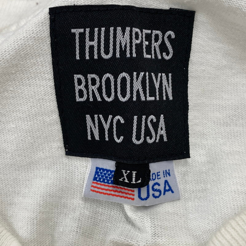 【中古品】【メンズ】 THUMPERS NYC サンパーズ ニューヨーク × CHIYONOFUJI 千代の富士 S/S TEE ショートスリーブ Tシャツ 半袖 142-260721-as-19-izu サイズ：XL カラー：ホワイト 万代Net店